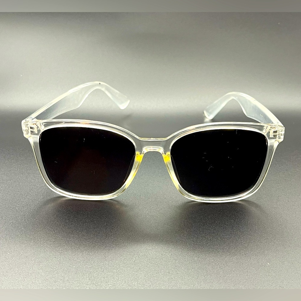 Clear Frame Black Lens Sunglasses